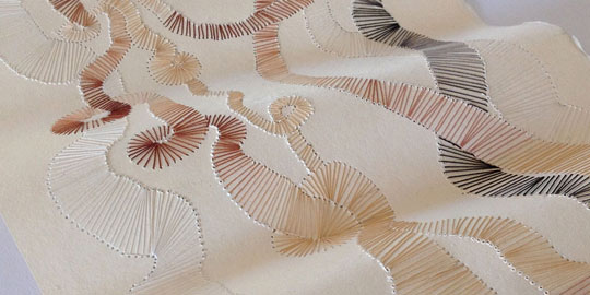 Textile art by Elisabeth Rutt