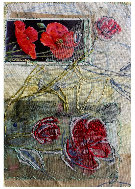 Poppy Postcard in support of Plantlife, Cas Holmes.