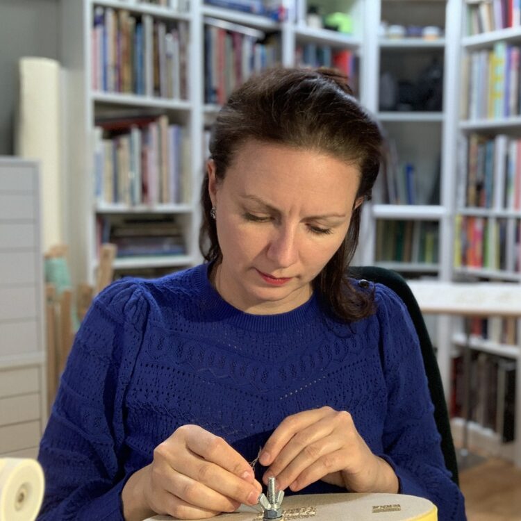 Katherine Diuguid in her studio.