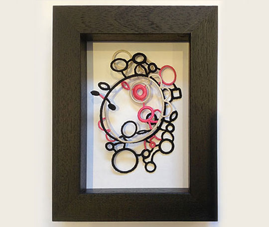 Textile art by Elisabeth Rutt