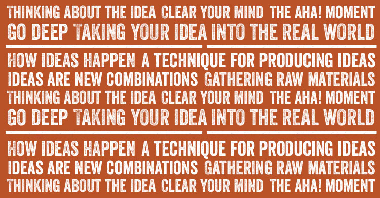 A technique for producing ideas