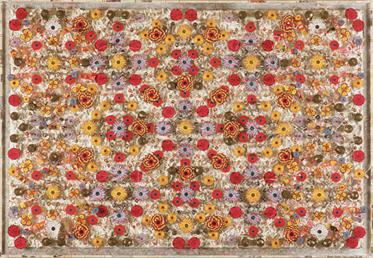 Mixed media textile artists – Michael Brennan-Wood – ‘Died Pretty- A Flag 0f Convenience’ 113 x 166 x 10 cm, 2005. National Gallery of Australia.