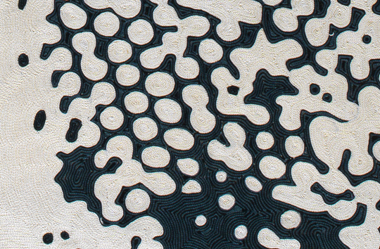 Barbara Broekman. My Family - Else's Eyes (2013). Hand embroidered. Detail 2. Photo Gert Jan van Rooij