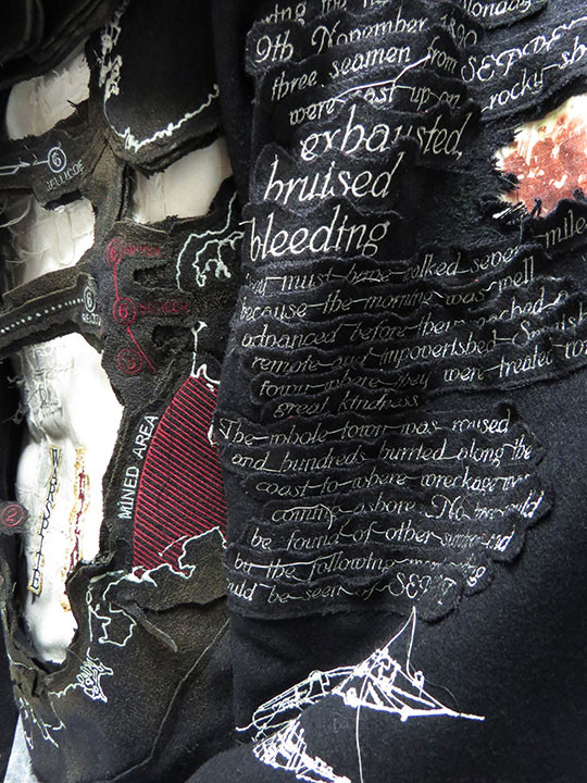 Textile art by Paddy Hartley