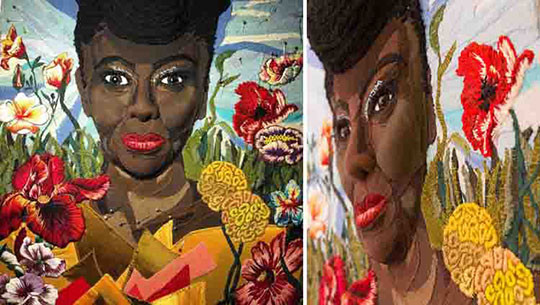Textile art by Jess De Wahls