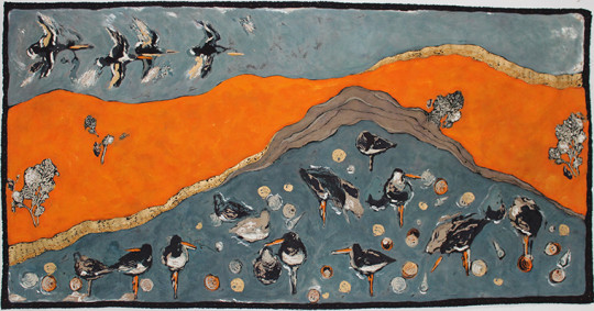 Nicola Henley - Oystercatchers, Autumn