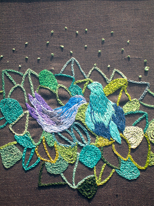 Textile art by Maria Boyle's Mother, Birgitta Boyle