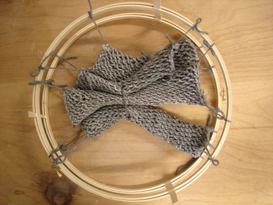 Crochet textile art by Alex Worden