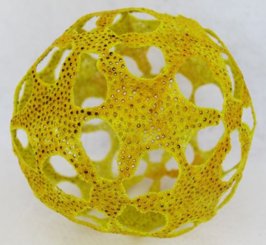 Marty Jonas - Yellow Thread Orb - 8x8x8 inches