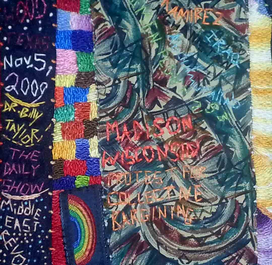 Textile art by Joseph Mallard