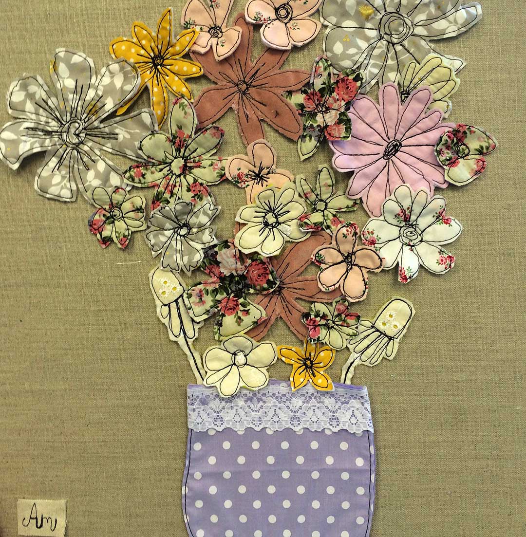 Textile art by Ami James