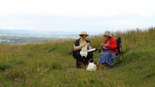 Landscape with two women