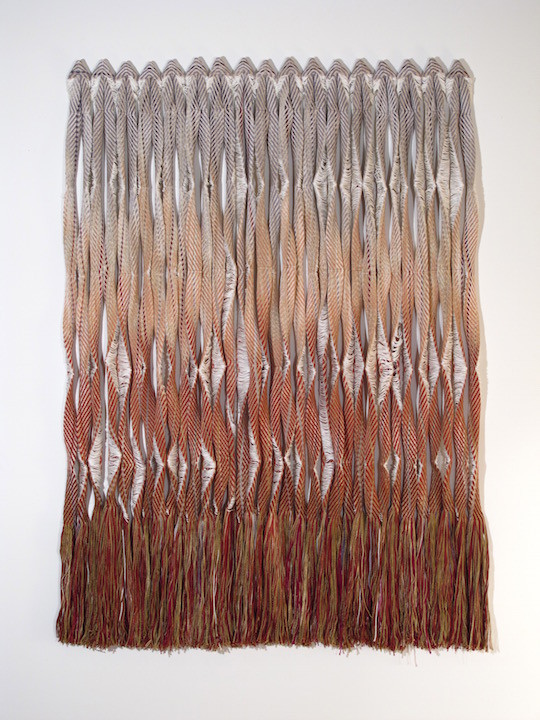 Candace Crockett, Dancing, 120 x 79 cm, Cardwoven, Cotton Dyed and Painted Warp, 2011