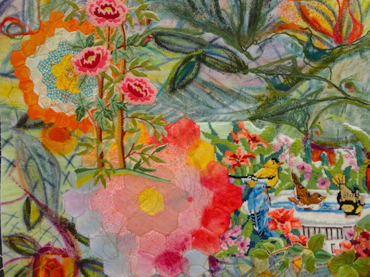 Grandmother's Flower Garden: Detail