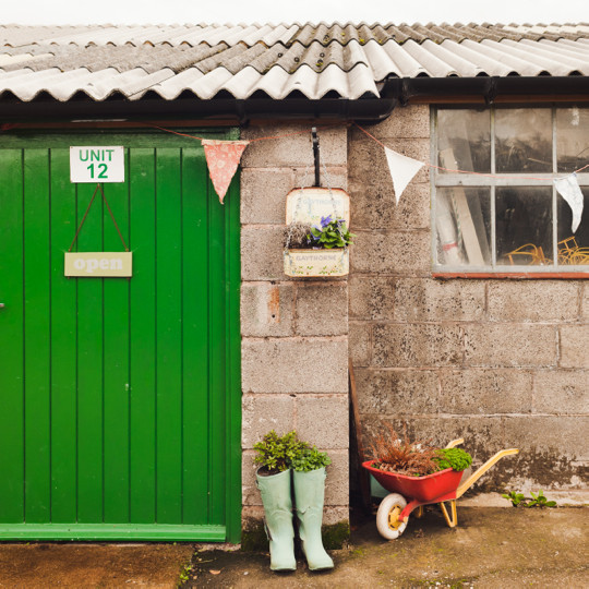 The green door at Unit Twelve