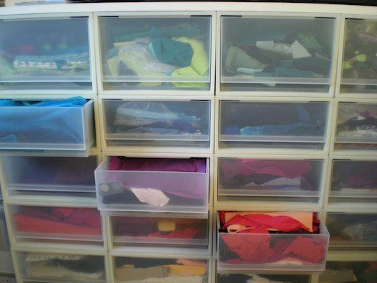 Fabric storage drawers