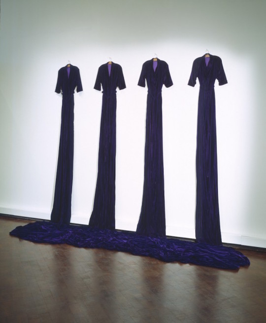 Purple Velvet Bathrobes, Beverly Semmes, 1991