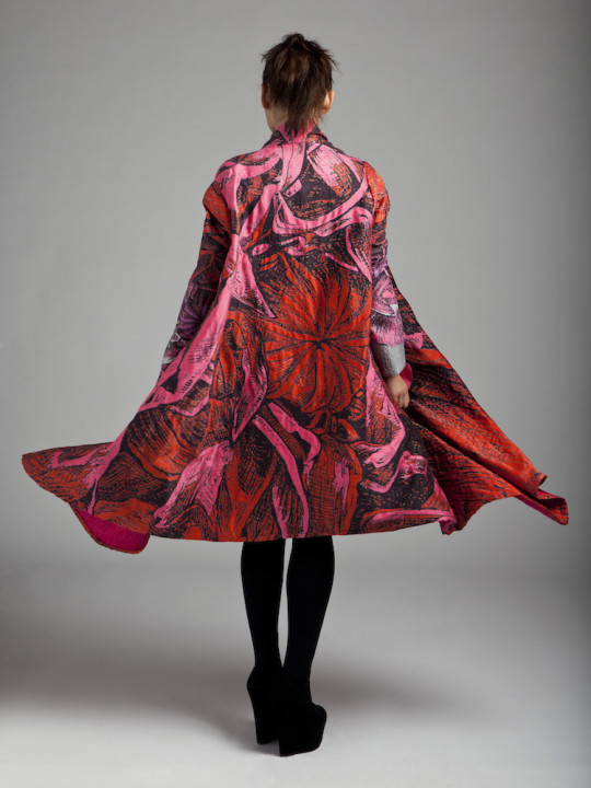 Poppy coat from ‘Textile Surface Manipulations’
