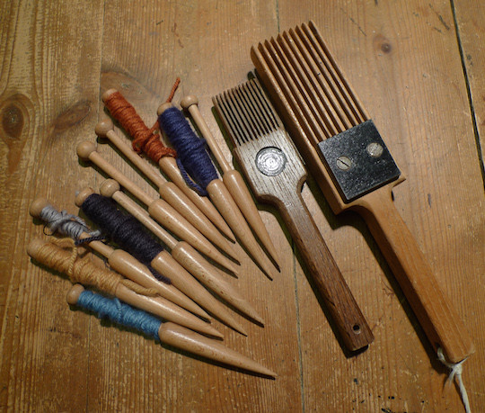 Item 5 - Tapestry bobbins & beaters