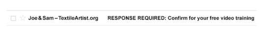 Thank you confirmation email