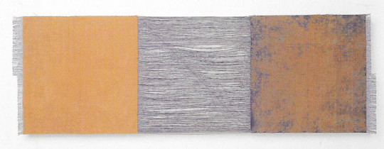 Chiyoko Tanaka, Three Square, Blue threads and Sienna. #281