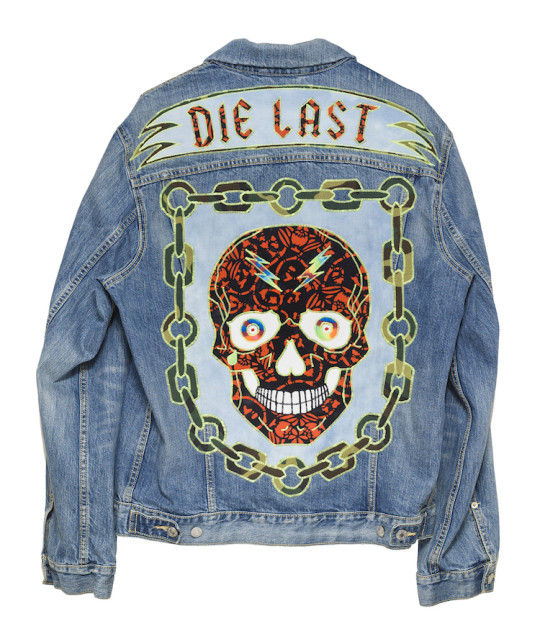 Ben Venom, Die Last Jean Jacket with Recycled Fabric 20” x 28” 2015