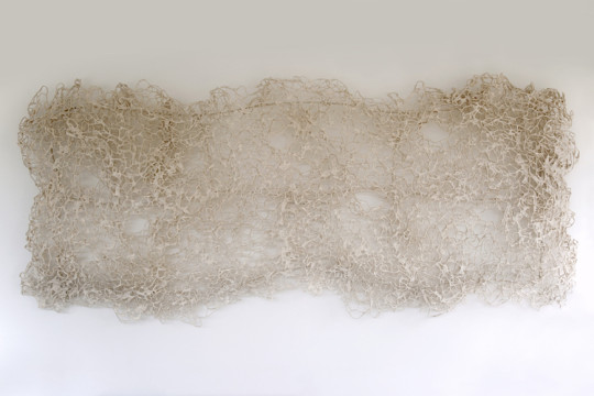 Paulina Ortiz, A. C. Project, Art / Paper, 2014, Dyed vegetable fiber pulp over wire mesh