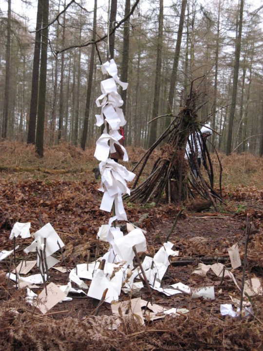 Cas Holmes, Paper Tower, Natural Materials and Paper, Primary school, Kings Wood (2002)