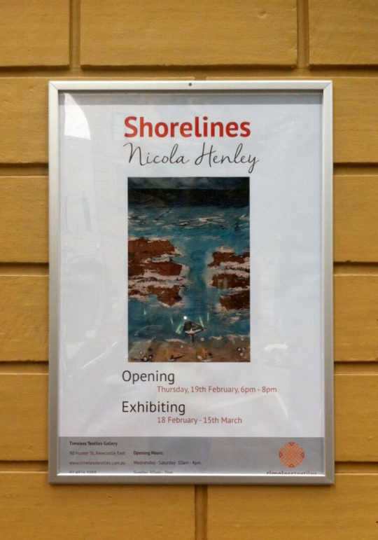 Poster for Shorelines exhibition