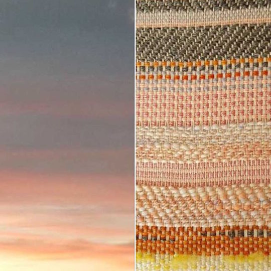 Brittany McLaughlin, The Weaving Workshop, 2016, Student Work, Liz Palwick-Goebel, Sunset