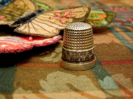 Silver thimble