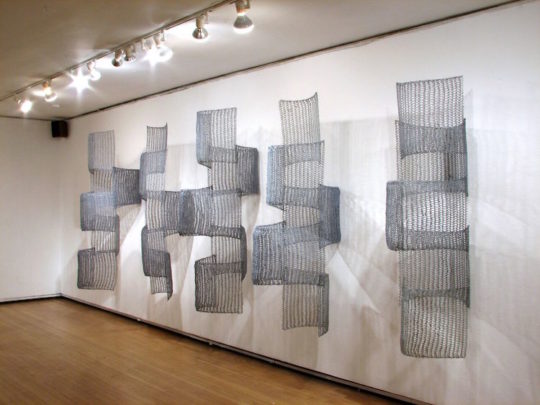 Yvette Kaiser Smith, Etudes from Pi in 5 Squared, 2011, 72 x 191 x 33 in.