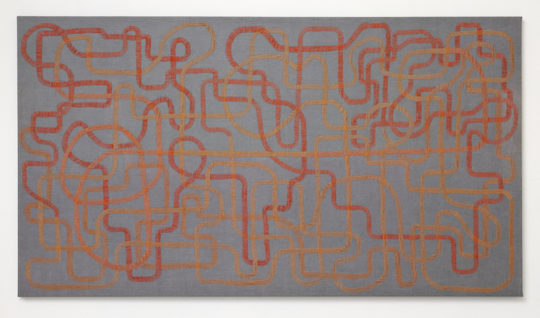 Åse Ljones, in-tangled-in, 2015, 130x70cm, Hand stitch