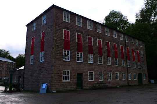 Flore Gardner, M(ob)ile, installed on Cromford Mill, 2011