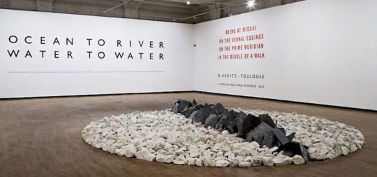 Richard Long, North South Line, Haunch of Venison, London 2011