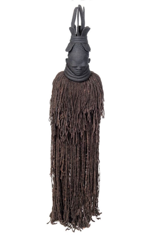 Gladys Paulus, Sande, 2014, 1.70m x 0.50m, Norwegian, Merino, Black Welsh mountain wool wet felted