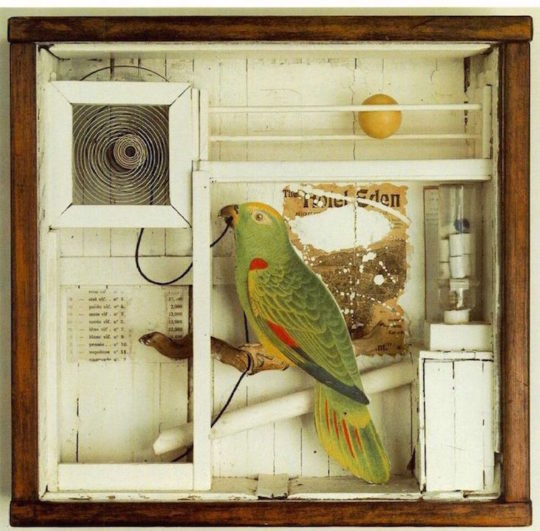 Joseph Cornell, The Hotel Eden, 1943, Wooden box, mixed media and found objects, Collection National Gallery of Canada