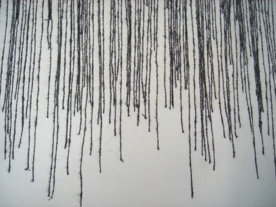 Vanessa Rolf, East Siberia, 2004, 85cm x 85cm, machine stitched cotton