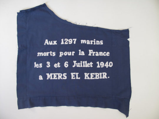 Vanessa Rolf, Mers El Kebir, 2012, 45cm x 40cm, dyed, and hand stitched cotton