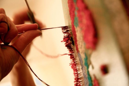 Willemien de Villiers, Process canvas stitch, 2013