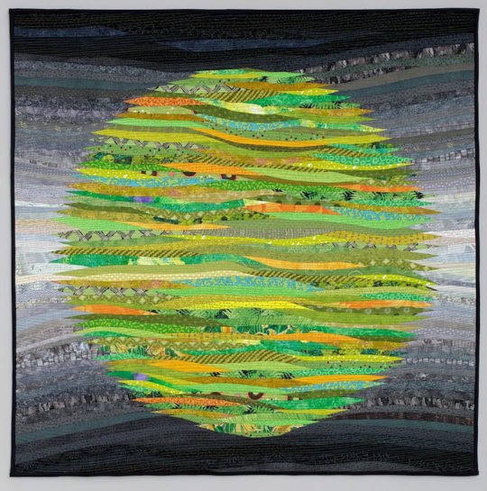 Ann Brauer, Green Circle, 40 x 40 inches, 2015, Photo by John Polak