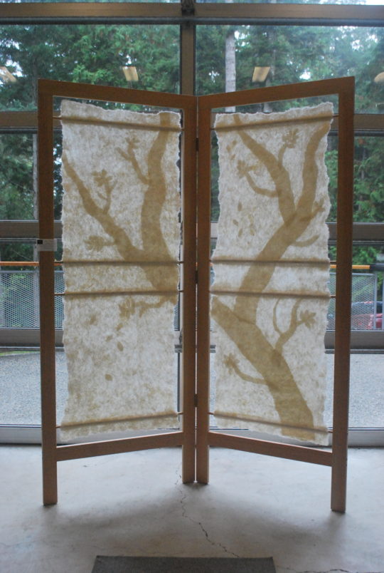 Arbutus - felted room screen Monica Bennett