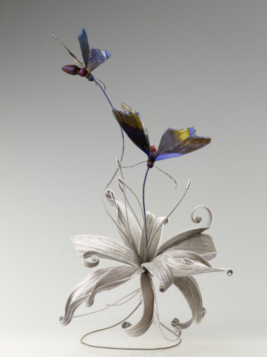 Bridget Bailey, Moths and embossed Lily, 2014, Photo: Martin Urmson