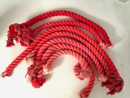 Rope dye samples