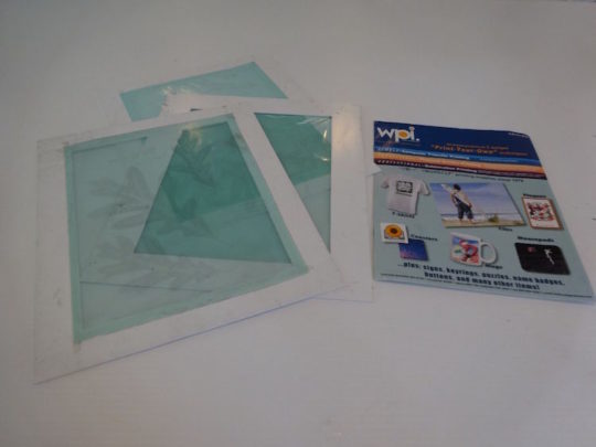 Thermofax Screens developed in a Thermofax imager (Welsh Products USA)