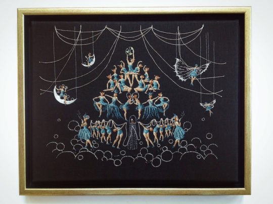 Michelle Kingdom, The Height of Folly, framed