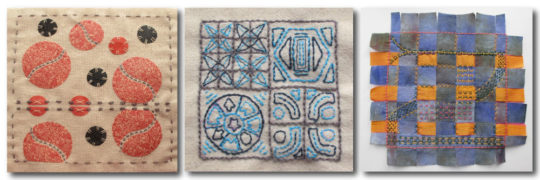 Janie Parten: Samples made on Exploring texture and Pattern course