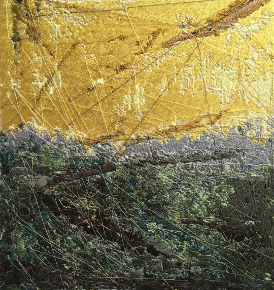 Christiane Maurer, Embroidery, 2016, Cotton and Rayon, 20x24 cm