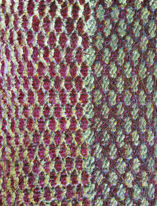 Christiane Maurer, Embroidery, 2017, Cotton and Rayon, 19x26 cm