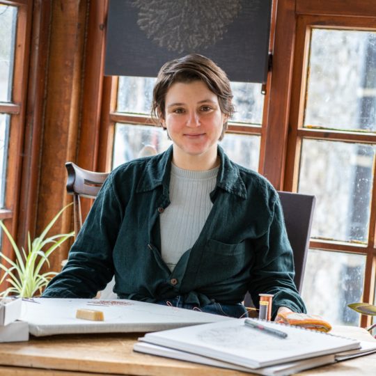 Hanny Newton in her studio.